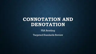 Understanding Connotation and Denotation in Language