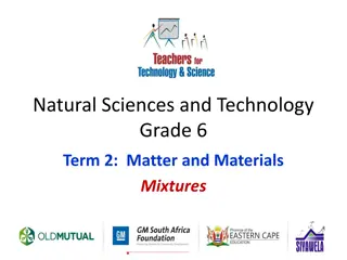 Mixtures of Materials in Grade 6 Natural Sciences and Technology