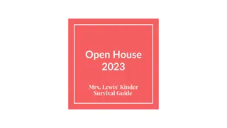 Mrs. Lewis' Kinder Survival Guide for Open House 2023