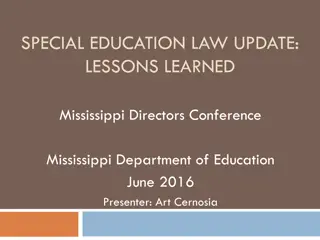 Special Education Law Update: Key Takeaways from Mississippi Directors Conference