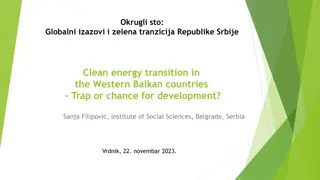 Green Transition and Economic Development in the Western Balkans