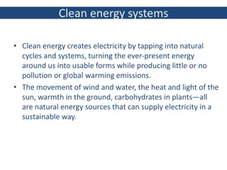 Clean Energy Systems: Harnessing Natural Cycles for Sustainable Electricity Production