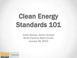 Exploring Clean Energy Standards and SRECs in State Policies