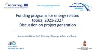 Sustainable Energy Funding Programs in the Danube Region: EU Strategy 2021-2027