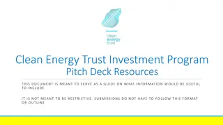 Clean Energy Trust Investment Program Pitch Deck Guide