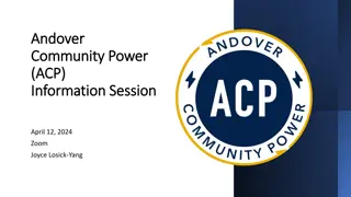 Andover Community Power Initiative Information Session Overview