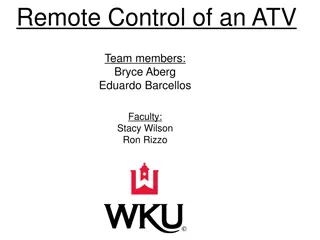 Remote Control of ATV Team with myRIO and Shared Variables