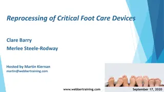 Reprocessing of Critical Foot Care Devices: IPAC-Canada Guidelines