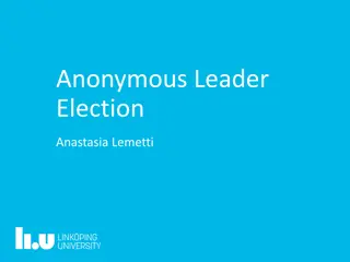 Distributed Algorithms for Leader Election in Anonymous Systems