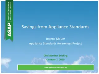 Maximizing Savings Through Appliance Standards