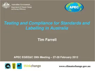 Australia's Equipment Energy Efficiency (E3) Program and Compliance Measures