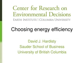 Energy Efficiency Study: Nudging Consumers Towards Cost-Effective Choices