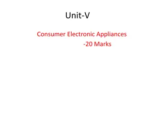 Understanding Consumer Electronic Appliances Maintenance for Better Performance