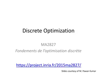 Discrete Optimization: Fundamentals and Applications