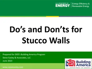 Dos and Don'ts for Stucco Walls in Construction