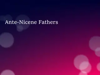 Ante-Nicene Church Fathers and Saints