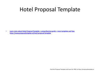 Comprehensive Hotel Proposal Template and Guide