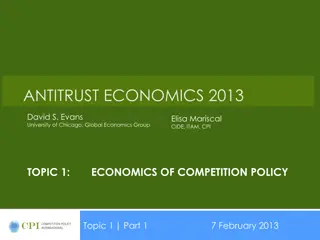 Economics of Competition Policy in Antitrust Practice