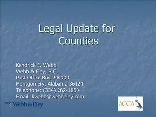 Legal Update on Statutory Cap for Cities and Counties in Alabama