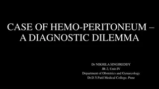 Diagnostic Dilemma in a Case of Hemo-peritoneum in Obstetrics