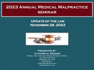 Latest Updates on Medical Malpractice Law