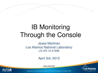 InfiniBand Monitoring Methods at Los Alamos National Laboratory