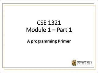 Introduction to Basic Programming Concepts