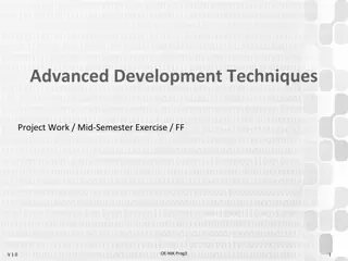 Advanced Development Techniques - Project Work Mid-Semester Exercise