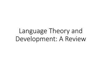 New Developments in Language Theory and Development