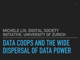 Data Coops and Power Dispersal in Digital Society