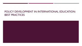 Best Practices in International Education Policy Development