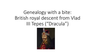 British Royal Descent from Vlad III Tepes (Dracula) - Intriguing Genealogy Unveiled