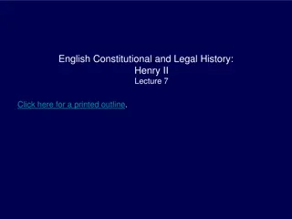 Exploring Henry II's Reign: Administrative and Legal Changes