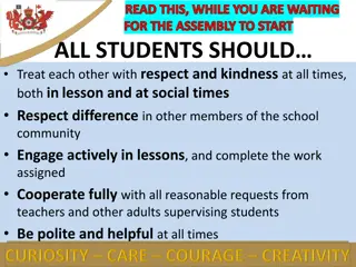 School Community Guidelines for Respectful Behavior