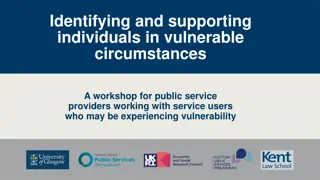 Workshop on Identifying and Supporting Individuals in Vulnerable Circumstances