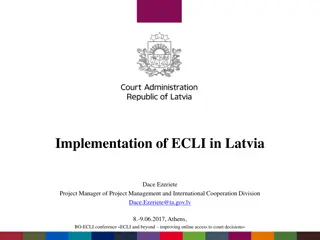 Implementation of ECLI in Latvia - Project Overview