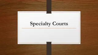 Specialty Courts and Recidivism Rates in the United States