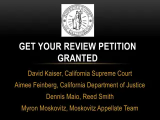 The California Supreme Court Review Process