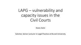 Understanding Vulnerability and Capacity Issues in Civil Courts