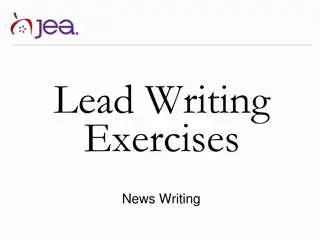 Improve Your News Writing Skills with Lead Writing Exercises