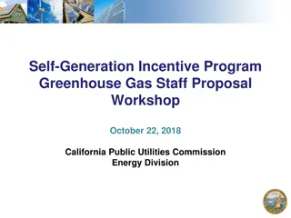 SGIP Greenhouse Gas Reduction Workshop Information