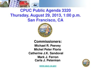 CPUC Public Agenda 3320 - Meeting Information and Guidelines