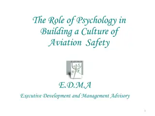 The Role of Psychology in Aviation Safety Culture