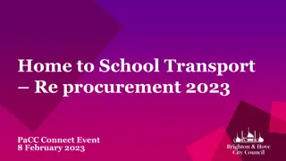 Understanding Home-to-School Transport Re-procurement for 2023