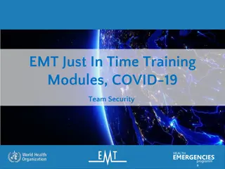 EMT Just-In-Time Training Modules for Health Emergencies: COVID-19 Team Security Program