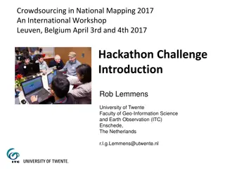 Innovative Insights from International Mapping Workshops and Hackathons