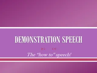 Mastering the Art of Demonstration Speeches