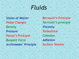 Fluids, States of Matter, and Phase Changes