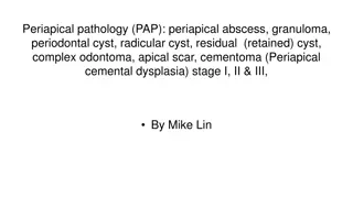 Periapical Pathology in Dentistry