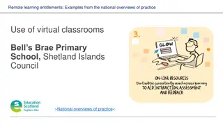 Remote Learning Entitlements: Examples and Practices at Bell's Brae Primary School